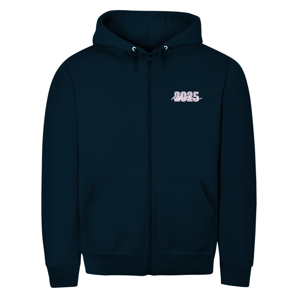 Abi basic Zipper Hoodie pink