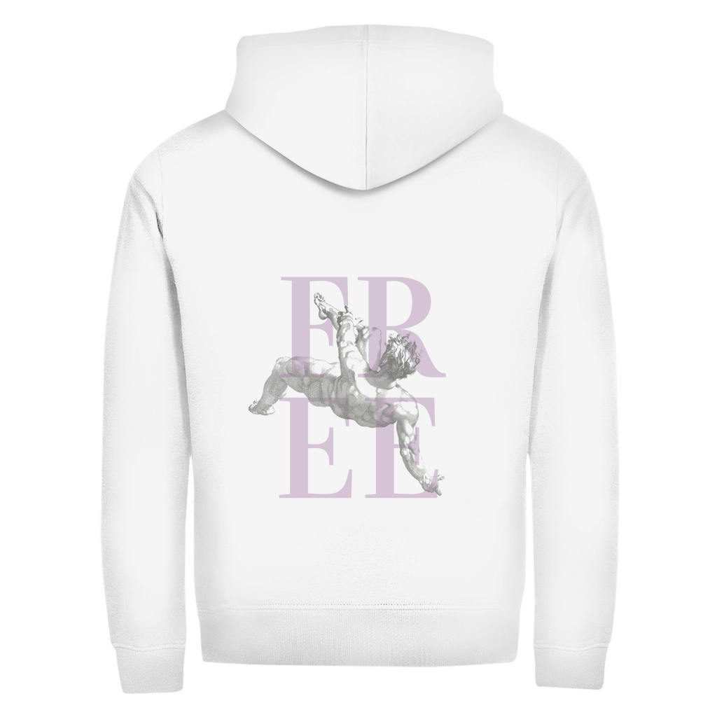 Abi basic Zipper Hoodie pink