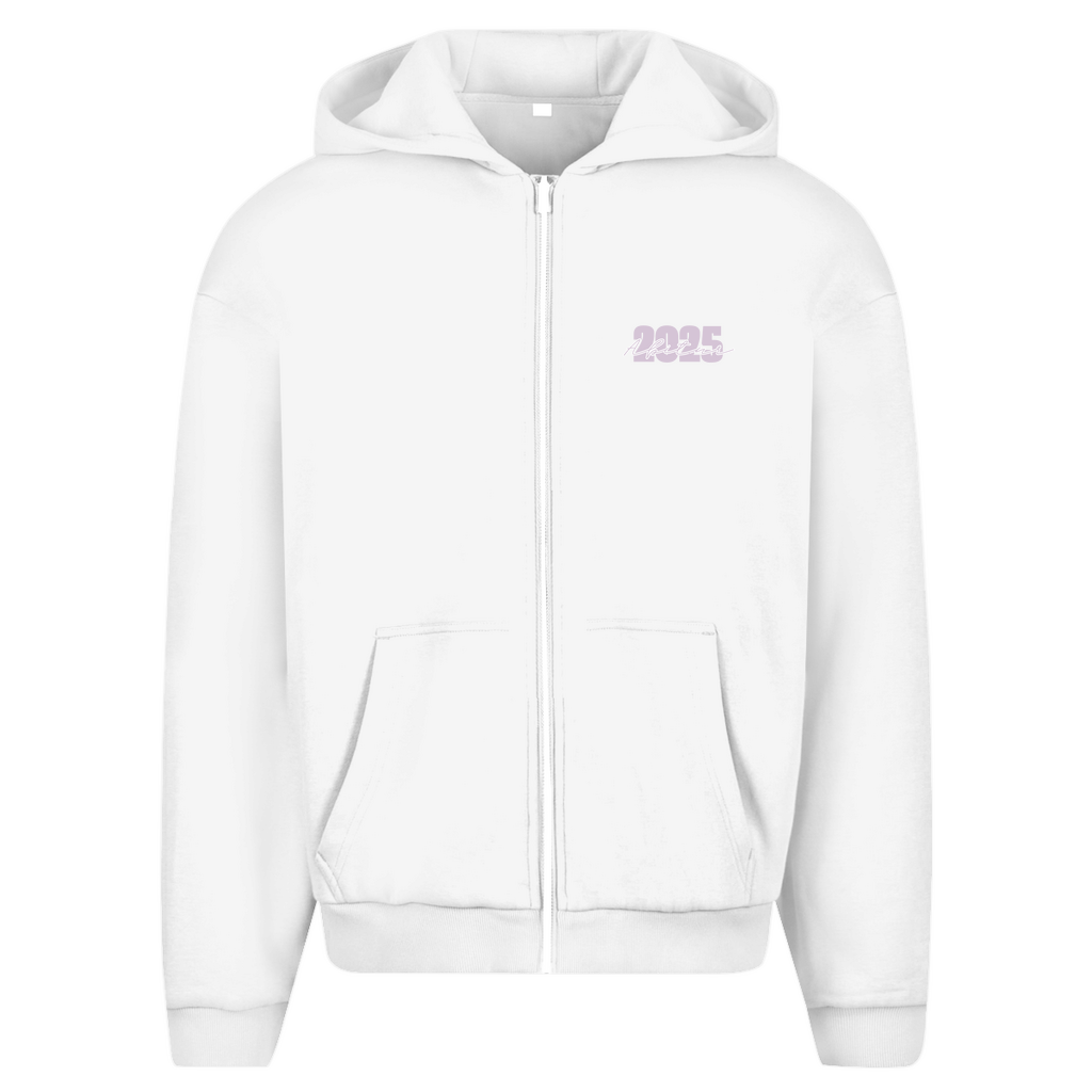 Abi heavy Zipper Hoodie pink