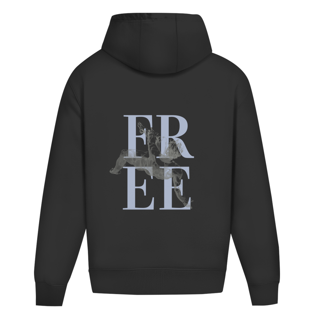 Abi heavy Hoodie blau