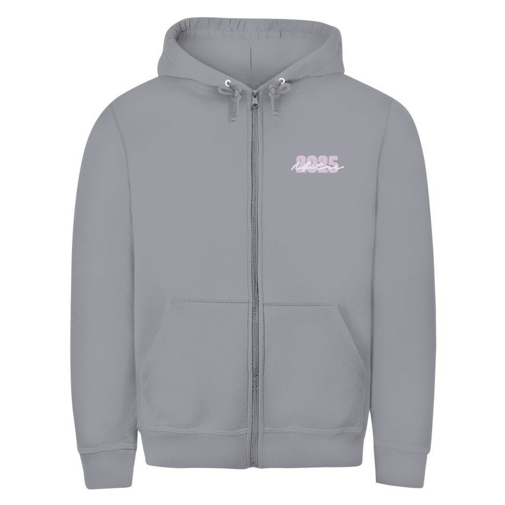 Abi basic Zipper Hoodie pink