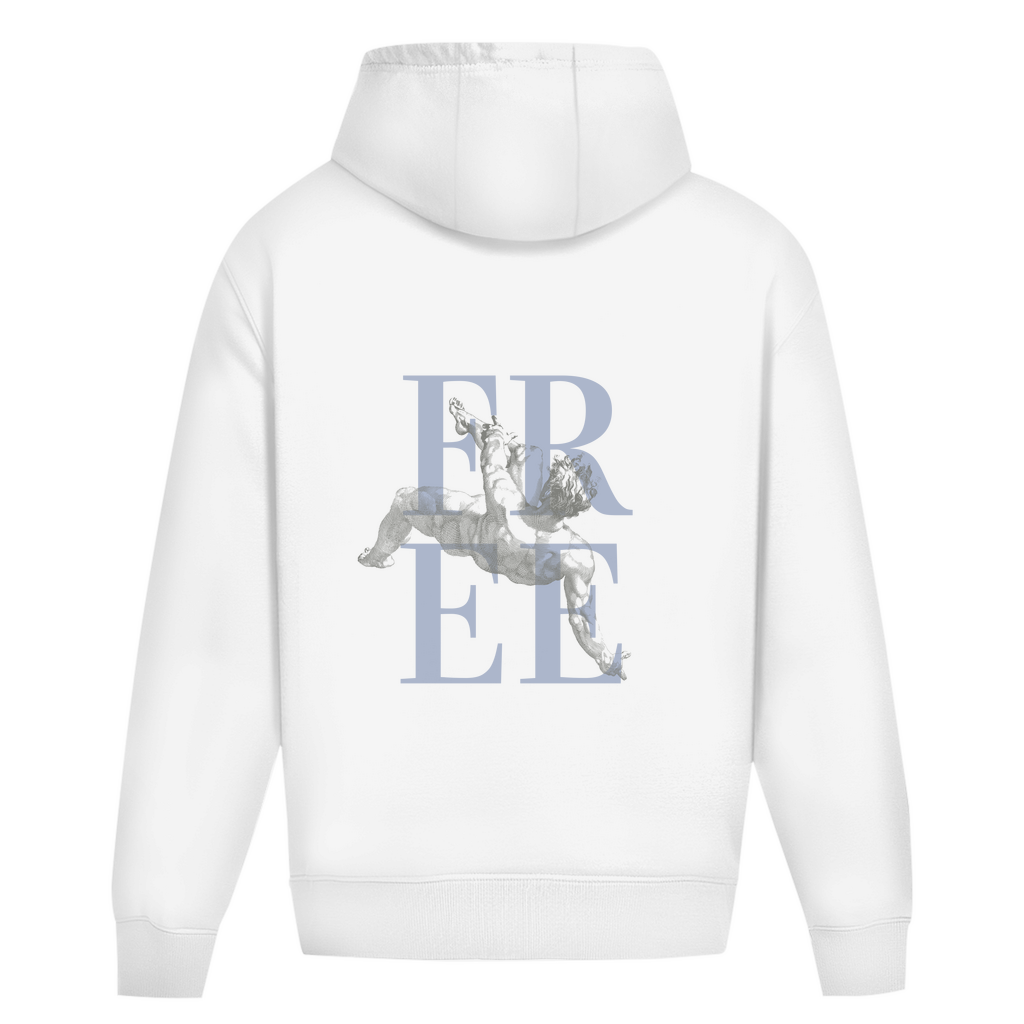 Abi heavy Hoodie blau