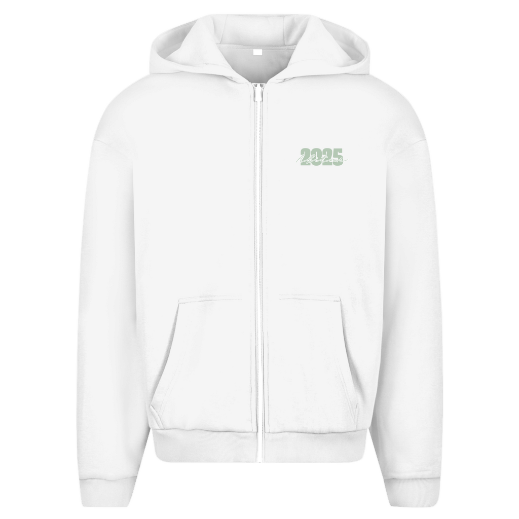 Abi heavy Zipper Hoodie grün