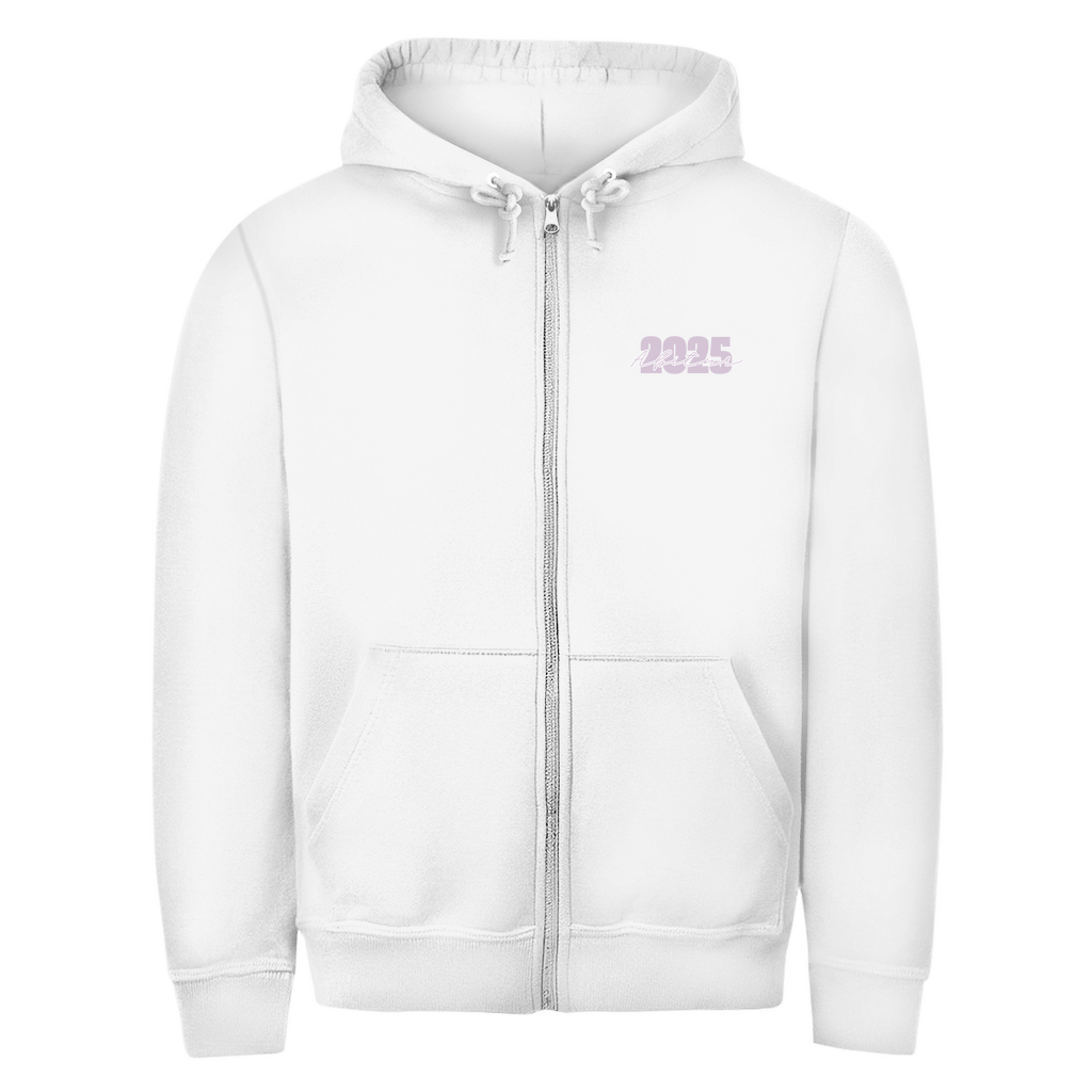 Abi basic Zipper Hoodie pink