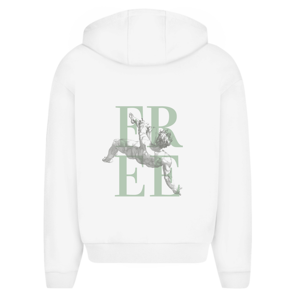 Abi heavy Zipper Hoodie grün