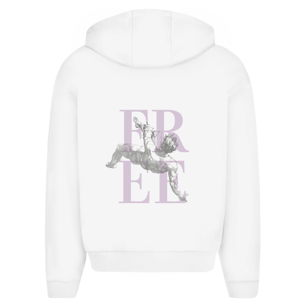 Abi heavy Zipper Hoodie pink