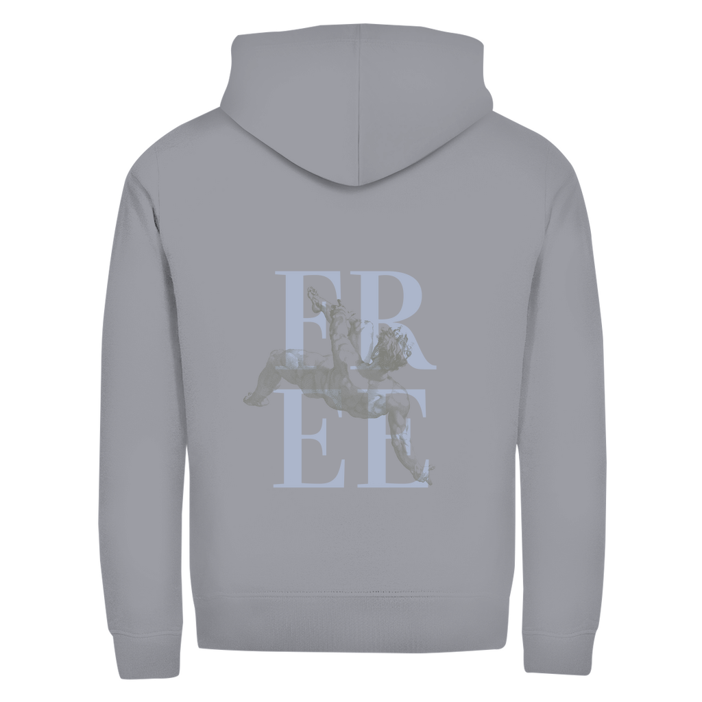 Abi basic Zipper Hoodie blau