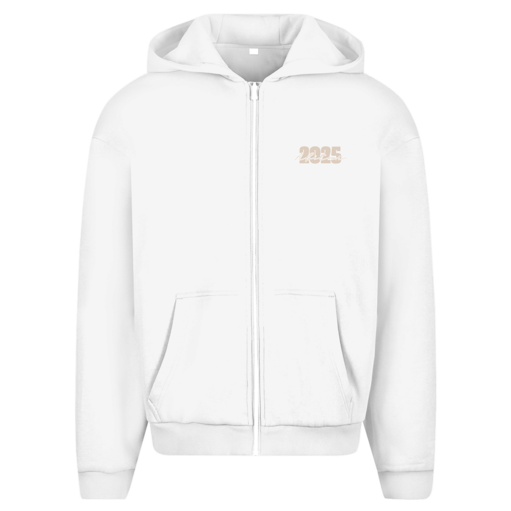 Abi heavy Zipper Hoodie orange