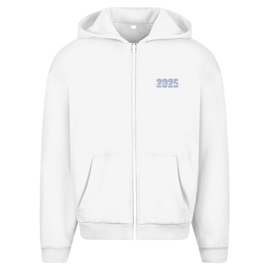 Abi heavy Zipper Hoodie blau
