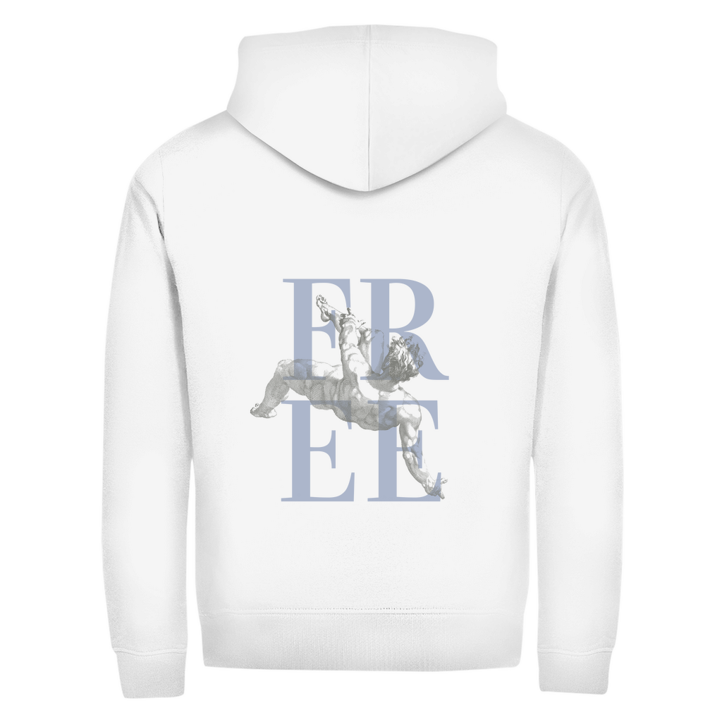 Abi basic Zipper Hoodie blau
