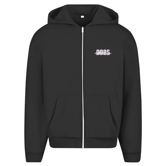 Abi heavy Zipper Hoodie pink