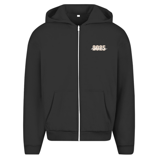 Abi heavy Zipper Hoodie orange