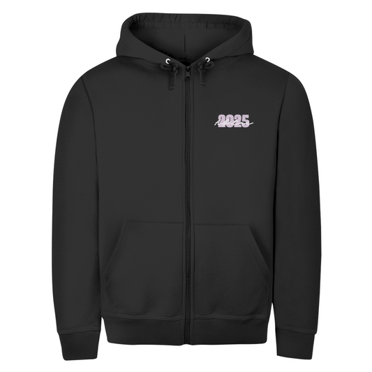Abi basic Zipper Hoodie pink