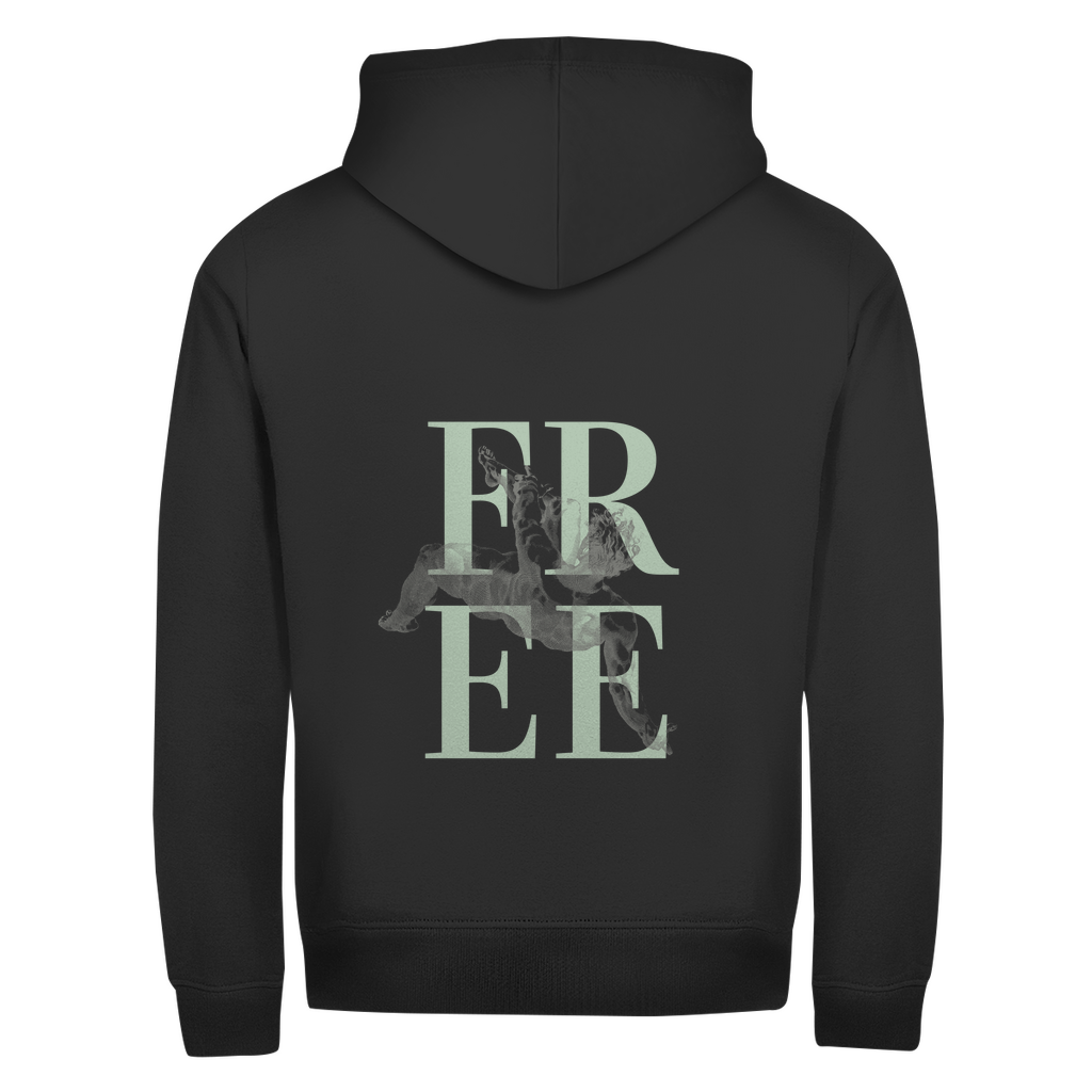 Abi basic Zipper Hoodie grün