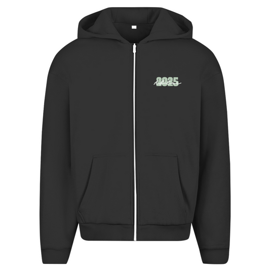 Abi heavy Zipper Hoodie grün