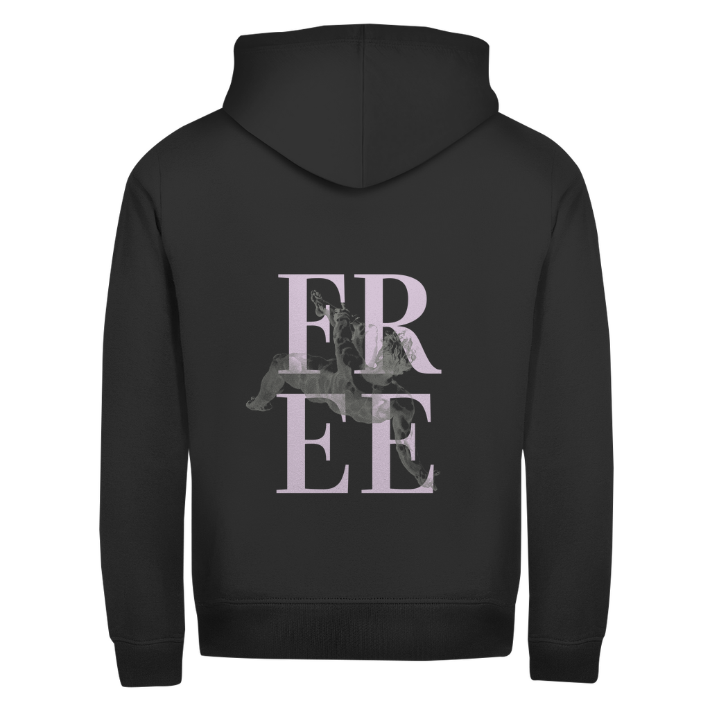 Abi basic Zipper Hoodie pink